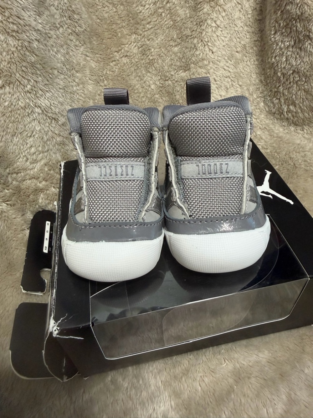 Jordan Kids' Sneakers Gray and White